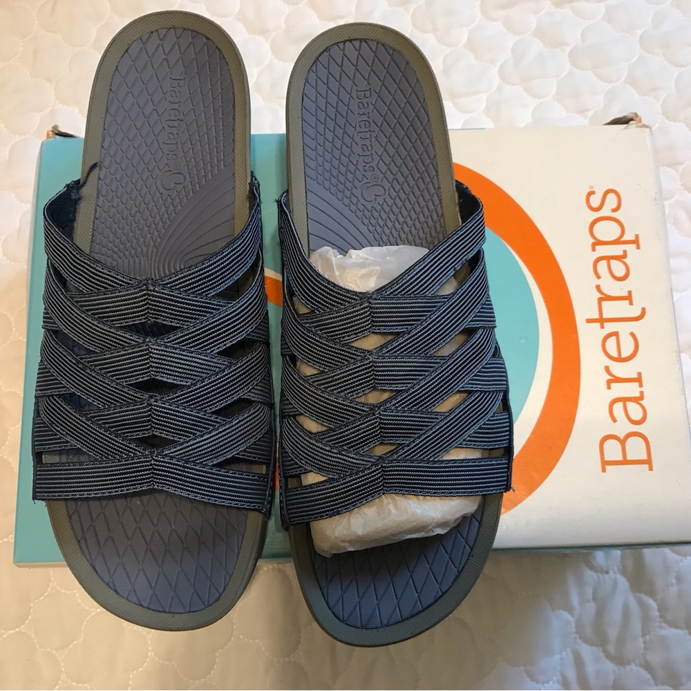 Women Denim Sandals, slides straps